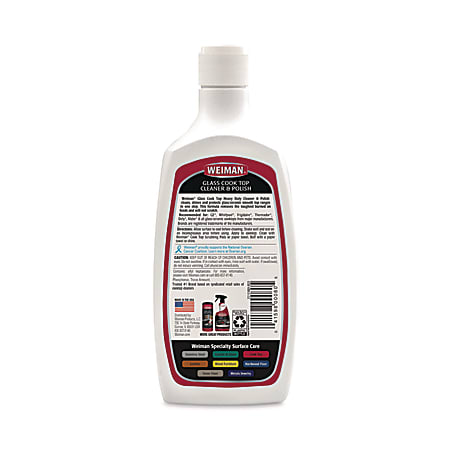 Glass Cook Top Cleaner and Polish, 20 oz, Squeeze Bottle, 6/CT Glass Cook Top Cleaner and Polish, 20 oz, Squeeze Bottle, 6/CT