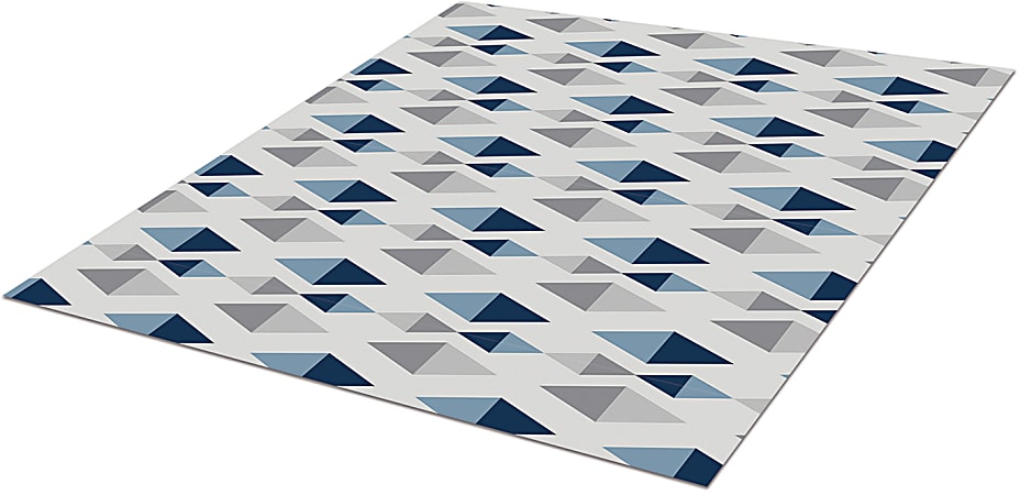 Realspace® Decorative Chair Mat, 35" x 40", Geometric Diamonds