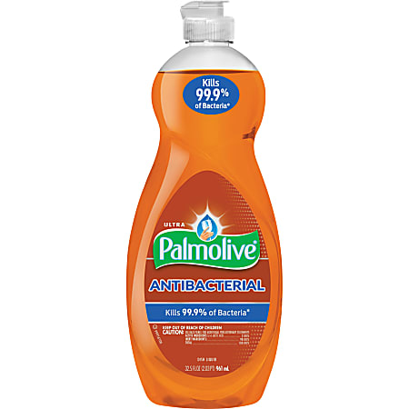 Palmolive Antibacterial Ultra Dish Soap - Concentrate - 35.2 fl oz (1.1 quart) - 9 / Carton - pH Balanced, Residue-free, Non-abrasive, Antibacterial - Orange