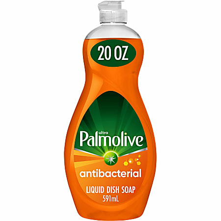 Palmolive Antibacterial Ultra Dish Soap - Concentrate - 35.2 fl oz (1.1 quart) - 9 / Carton - pH Balanced, Residue-free, Non-abrasive, Antibacterial - Orange