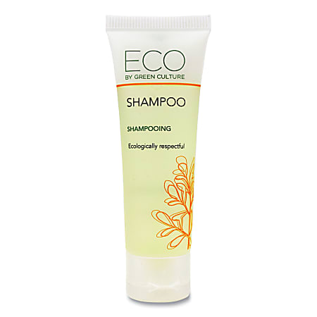 Eco By Green Culture Shampoo, Clean Scent, 1.01 oz (30 mL), 288/Carton