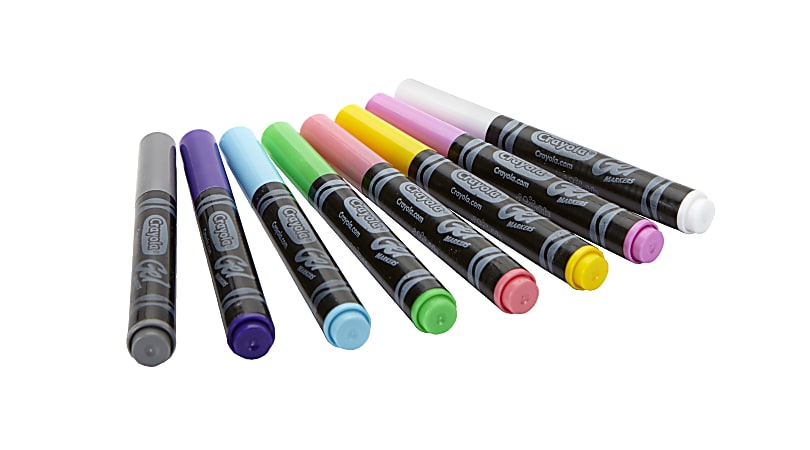 Crayola Gel FX Washable Markers Assorted Colors Box Of 8 - Office Depot