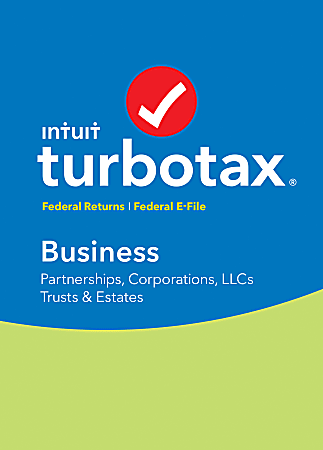 Intuit® TurboTax® Business Federal + E-File 2017, For PC, Disc