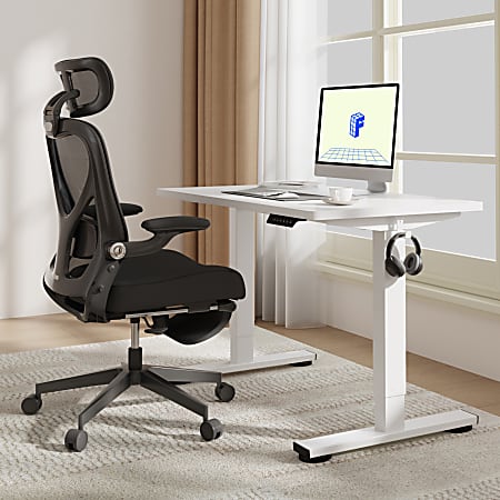 FlexiSpot E2 Electric 42 W Adjustable Height Standing Desk White