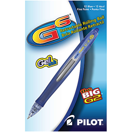  Pilot FriXion Ball 0.7mm Erasable Gel Pens, Fine Point, Blue  Ink, Pack Of 6 : Office Products