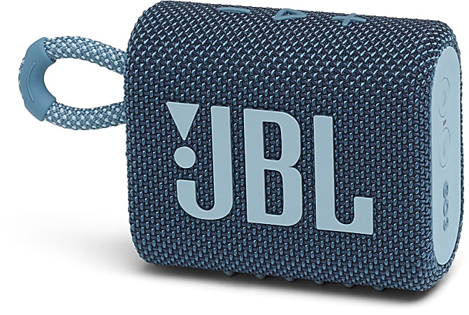 JBL GO 3 Portable Waterproof Speaker, Blue