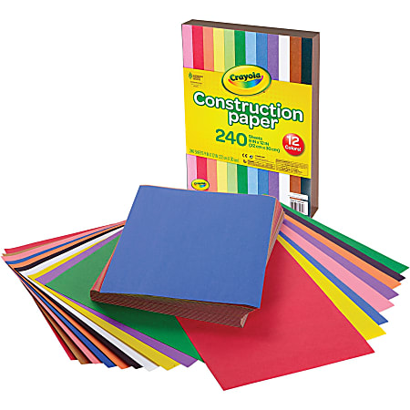 Office Depot Brand Construction Paper 9 x 12 100percent Recycled