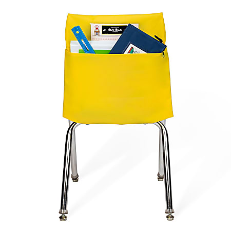 Victor Seat Sack® Chair Cover Classroom Pack, 19" x 1/2", Yellow, Pack Of 25 Covers