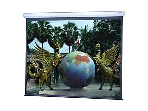 Da-Lite Model C with CSR Series Projection Screen - Wall or Ceiling Mounted Manual Screen - 110" Screen - Projection screen - ceiling mountable, wall mountable - 110" (109.8 in) - Matte White