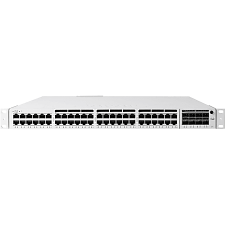 Meraki 48-port Gbe UPoE Switch - 48 Ports - Manageable - 3 Layer Supported - Modular - 1100 W Power Consumption - Twisted Pair, Optical Fiber - 1U High - Rack-mountable - Lifetime Limited Warranty