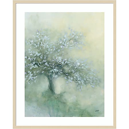 Amanti Art Subtle Tree I by Julia Purinton Wood Framed Wall Art Print, 33”W x 41”H, Natural