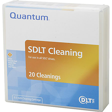 Quantum cleaning cartridge, SDLT/DLT-S4 Cleaning Tape. Must order in multiples of 20 - For Tape Drive - 1