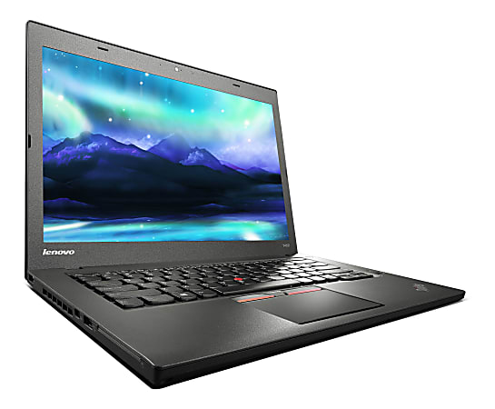 Lenovo™ ThinkPad T450 Refurbished Laptop, 14" Screen, Intel® Core™ i5, 8GB Memory, 500GB Hard State Drive, Windows® 10 Pro