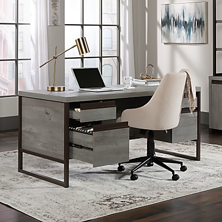 Sauder Manhattan Gate 66 W Executive Computer Desk With Floating