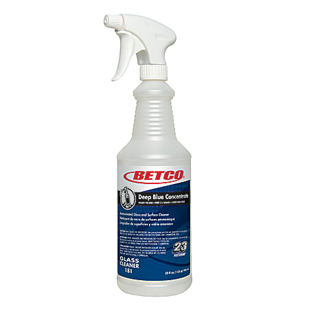 Betco® Empty Spray Bottle For Deep Blue Concentrated Glass Cleaner, 32 Oz