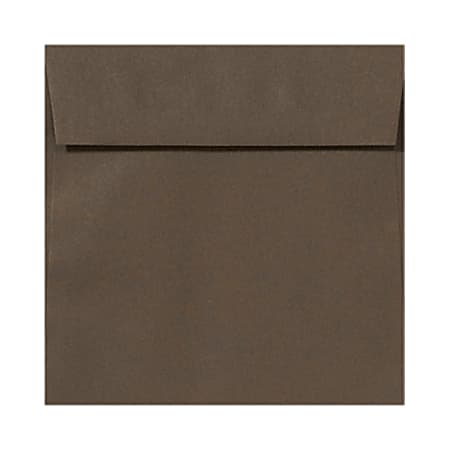 LUX Square Envelopes, 5 1/2" x 5 1/2", Peel & Press Closure, Chocolate Brown, Pack Of 1,000