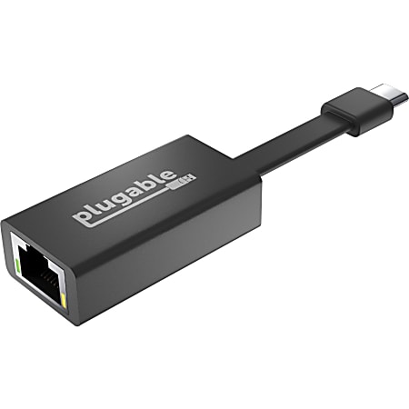Plugable USB C to Ethernet Adapter, Fast and Reliable Gigabit Speed - Thunderbolt 3 to Ethernet Adapter