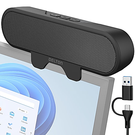 Delton P150 Clip-On 10-Watt USB-A Computer Speaker