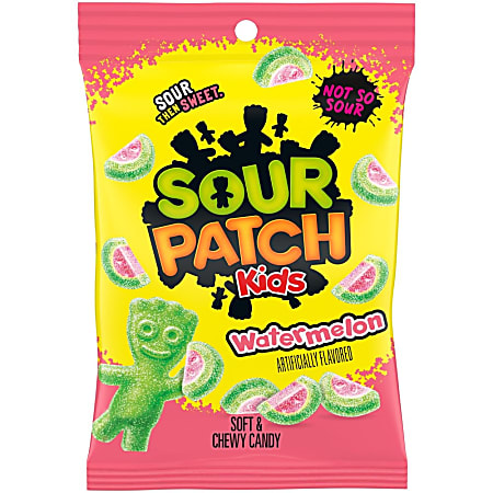 Sour Patch Kids Watermelon Peg Baggy, 8 Oz