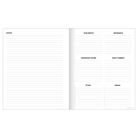 20242025 TF Publishing Large Monthly Planner, 11” x 9”, Spiral, July