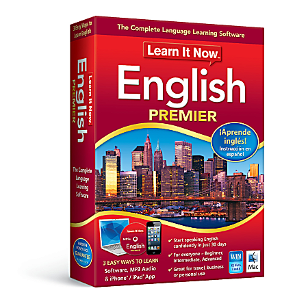 Learn It Now™ English Premier, For Mac®