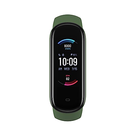 Amazfit Band 5 - Activity tracker with strap - TPU - olive - wrist size: 162-235 mm - display 1.1" - Bluetooth - 0.85 oz
