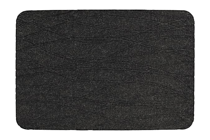 M+A Matting TuffComfort™ Standing Desk Mat, 21-3/4" x 31-3/4", Coal Black