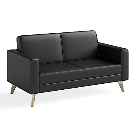 Safco® Resi Lounge Settee, Cognac