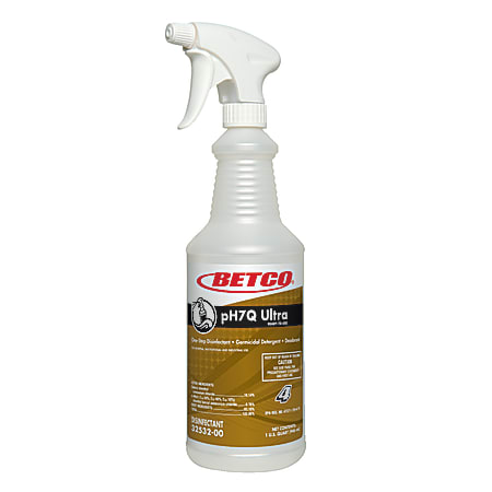 Betco® PH7Q Ultra Spray Bottles, 32 Oz., Pearlized, Case Of 12