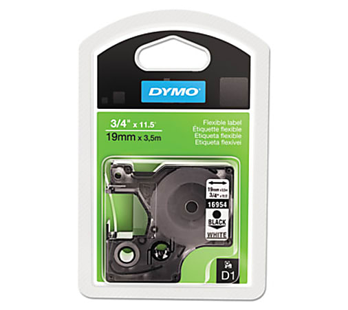 Dymo Nylon Fabric Tape Cartridge - 3/4" Width - Thermal Transfer - White - Fabric - 1 Each