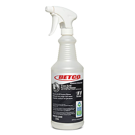 Betco® Empty Green Earth Peroxide Spray Bottles, 32