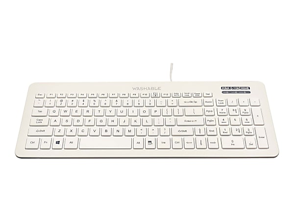 Man & Machine Very Cool - Keyboard - washable - USB - US - hygienic white