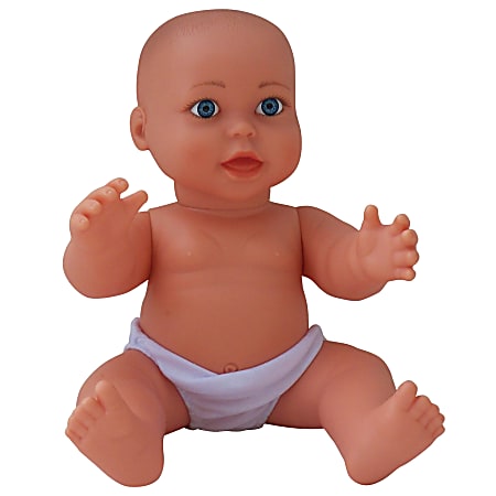 Get Ready Kids Vinyl Baby Doll, Caucasian 17.5", Gender Neutral