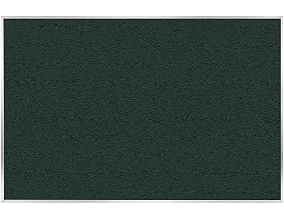 Ghent Vinyl Bulletin Board, 48”H x 96”W, Aluminum Frame, Ebony
