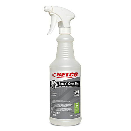 Betco® One Step Spray Bottles, 32 Oz., Pearlized, Case Of 12