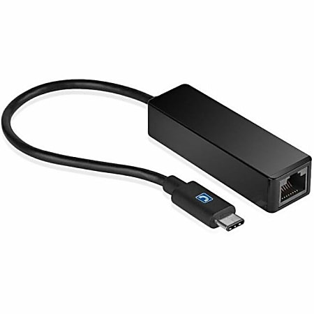 Comprehensive USB-C to Gigabit Network Converter Dongle Adapter - 1 x USB 3.1 Type C - Male - 1 x RJ-45 Network - Female - Black