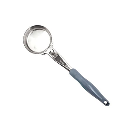 Vollrath Spoodle Solid Portion Spoon With Antimicrobial Protection, 4 Oz, Gray