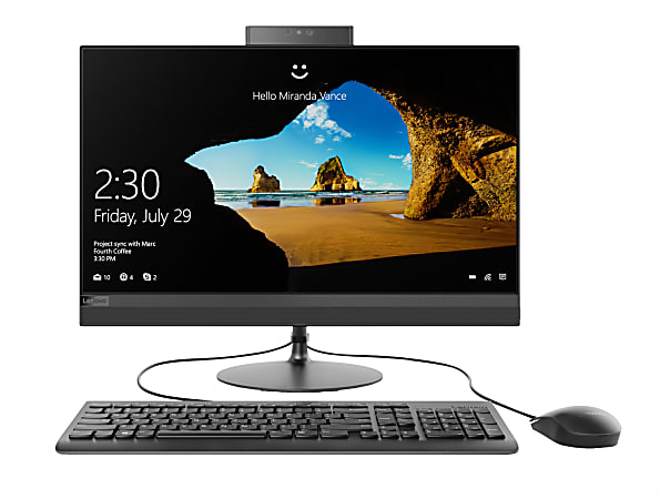 Lenovo™ IdeaCentre™ 520 All-In-One PC, 23.8" Full HD Screen, AMD Ryzen 3 Quad Core, 8 GB Memory, 1 TB Hard Drive, Windows 10 Home