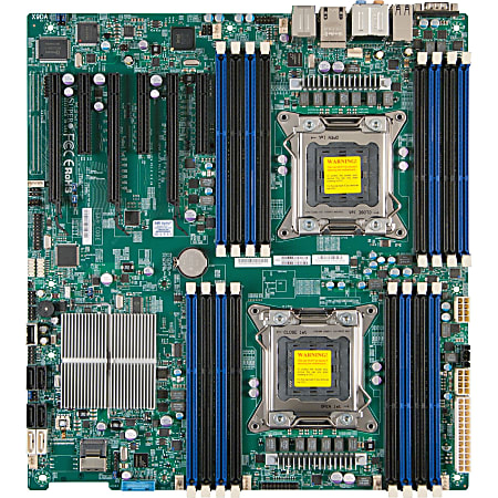 Supermicro X9DAi Server Motherboard - Intel Chipset - Socket R LGA-2011 - 512 GB DDR3 SDRAM Maximum RAM - DDR3-1600/PC3-12800, DDR3-1333/PC3-10600, DDR3-1066/PC3-8500, DDR3-800/PC3-6400 - 16 x Memory Slots - Gigabit Ethernet - 2 x USB 3.0 Port - 2 x RJ-4