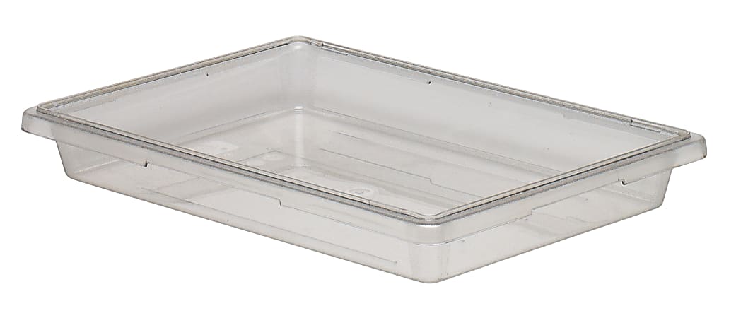 Cambro Camwear 3"D Food Storage Boxes, 18" x 26", Clear, Set Of 6 Boxes
