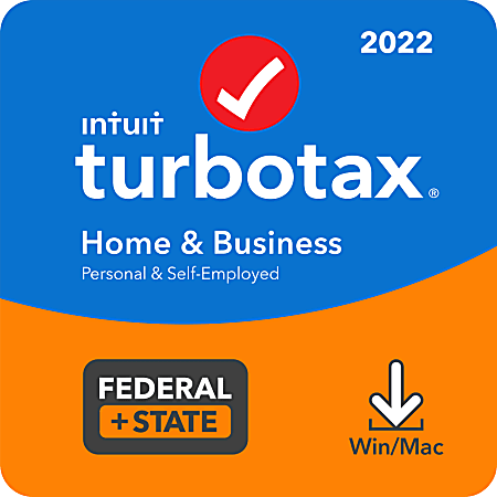 Intuit TurboTax Home & Business Fed + Efile + State 2022