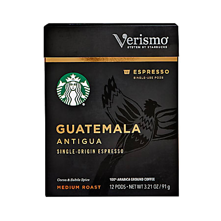 Verismo™ Guatemala Espresso Single-Serve Coffee Pods, 2 Oz, Carton Of 12