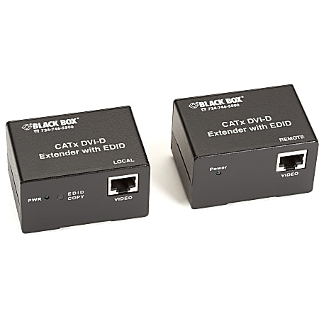 Black Box CATx DVI-D with DDC SL Extender Kit - 1 Input Device - 1 Output Device - 164.04 ft Range - 2 x Network (RJ-45) - 1 x DVI In - 1 x DVI Out - WUXGA - 1920 x 1200 - Twisted Pair - Category 6
