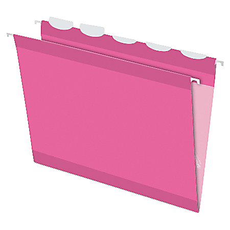 Pendaflex® Ready-Tab™ Hanging Folders, Letter Size, Pink, Pack Of 20