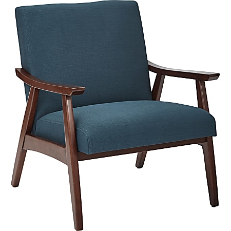 Ave Six Davis Chair Klein AzureMedium Espresso Office Depot