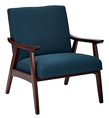 Ave Six Davis Chair, Klein Azure/Medium Espresso