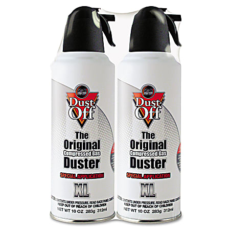 Dust-Off Compressed Gas Non-Flammable Duster, 10 Oz, Pack Of 2