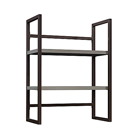 Sauder Manhattan Gate 32 W 2 Shelf Library Hutch Mystic Oak