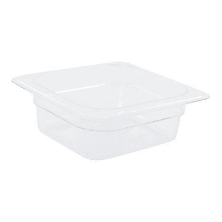 Cambro 1/6 Size Camwear Food Pan 3" x 7" x 7", Clear