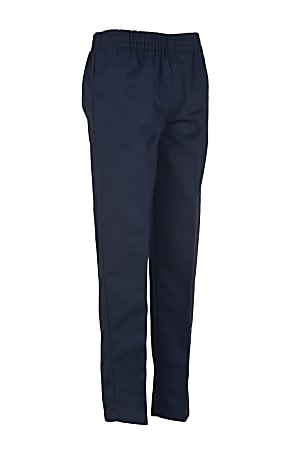 Royal Park Unisex Uniform, Flat-Front Pull-On Pants, X-Small, Navy